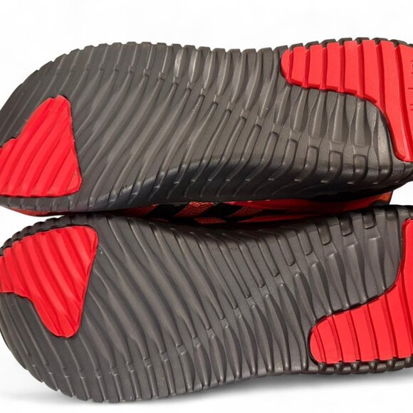 Men's Adidas Cloudfoam Comfort Red & Black Trainers Gym Sneakers - Picture 6 of 6